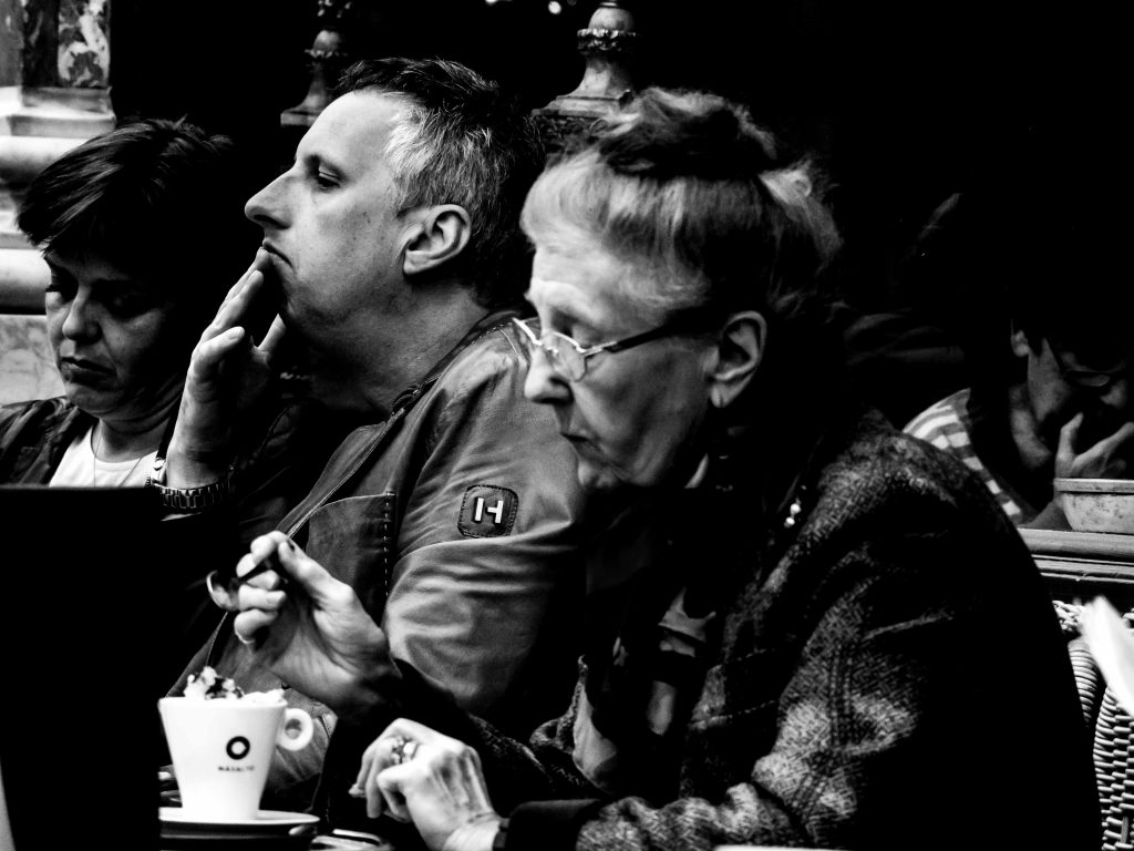 Paris atmosphere - street phographie Black and white