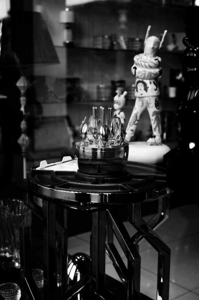 Christofle showcase in Paris street of Rivoli
