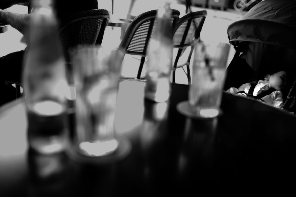 Paris Café ambience- dry on table - 