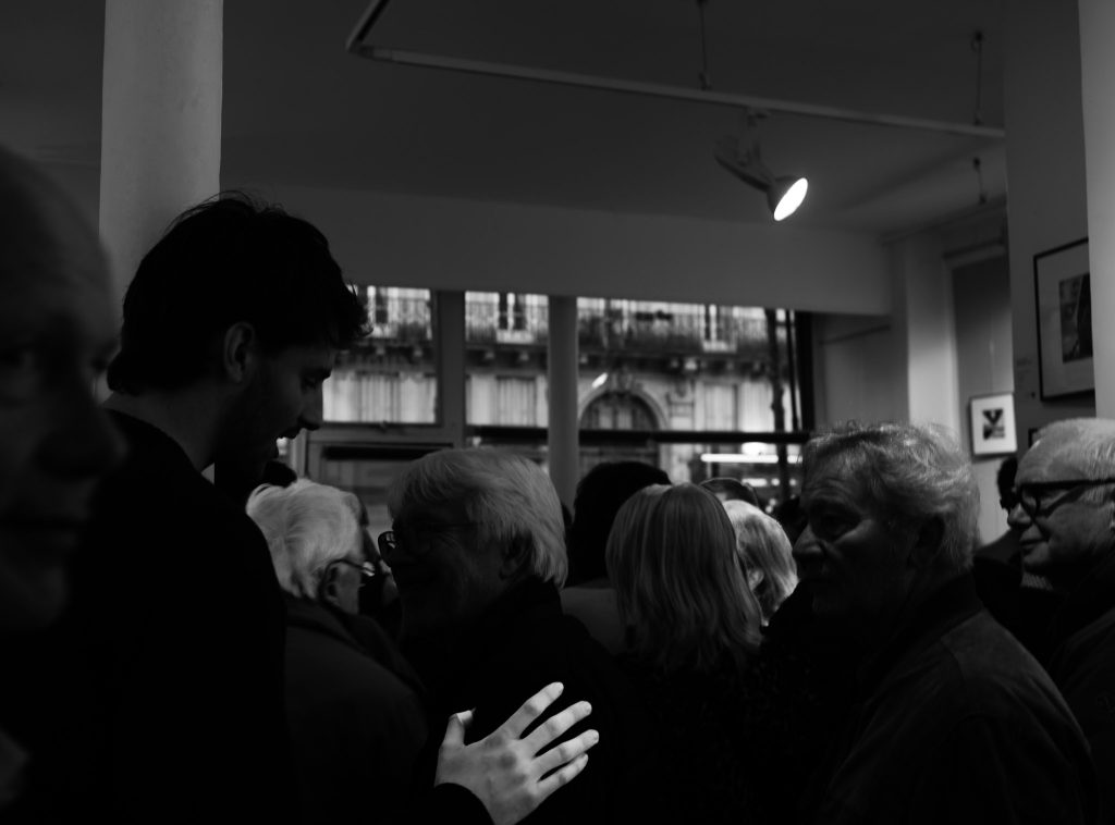Opening of the Roger Schall exhibition on the Normandie ocean liner at the Durev Gallery in Paris