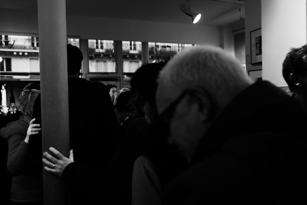 Opening of the Roger Schall exhibition on the Normandie ocean liner at the Durev Gallery in Paris